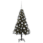 Juletre Med 150 Led Med Stativ Svart 120 Cm Pvc