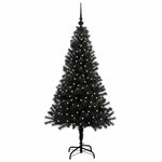 Juletre Med 150 Led Med Stativ Svart 150 Cm Pvc