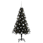 Juletre Med 150 Led Med Stativ Svart 150 Cm Pvc
