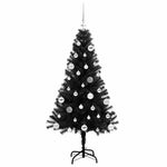 Juletre Med 150 Led Med Stativ Svart 150 Cm Pvc