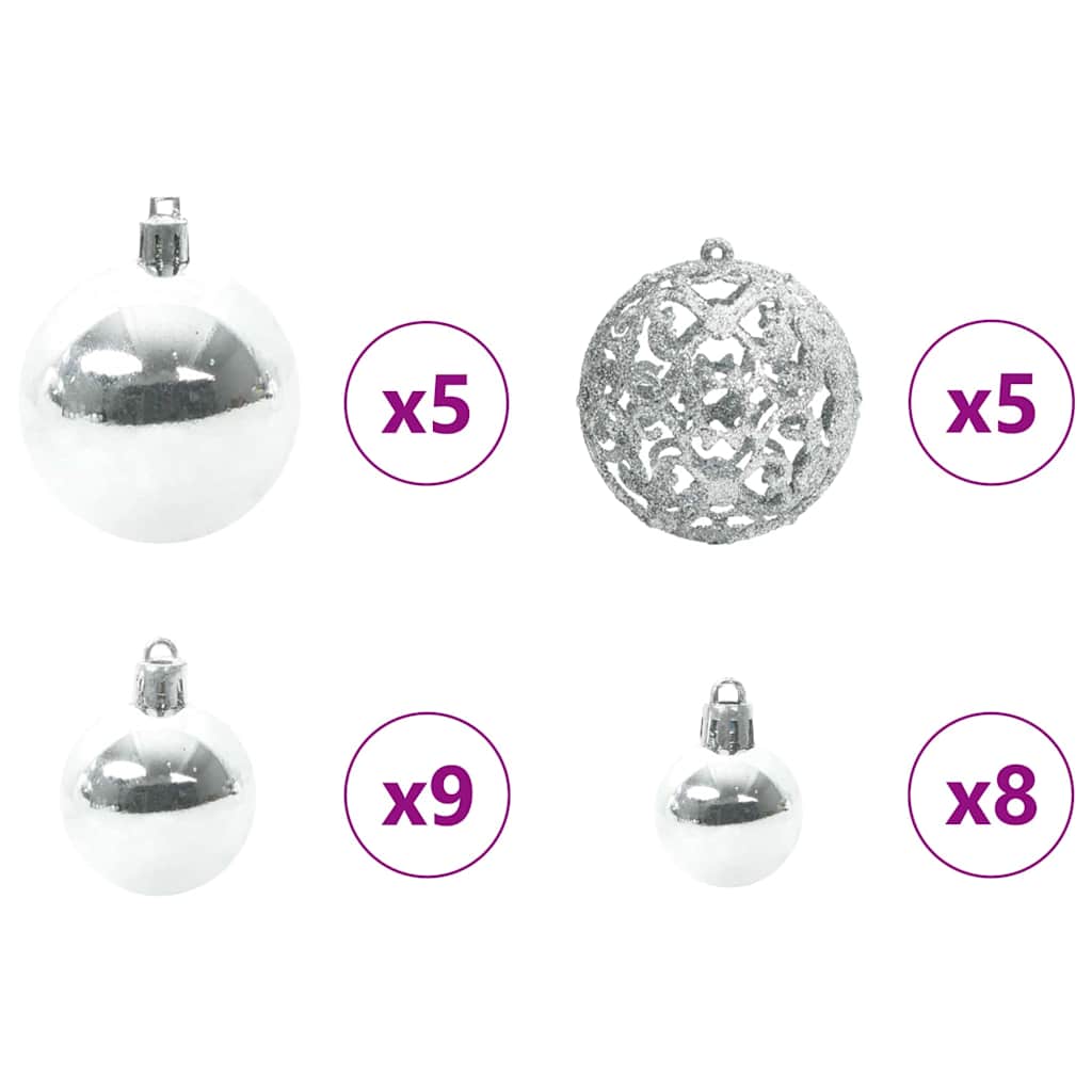 Juletre Med 150 Led Med Stativ Svart 150 Cm Pvc