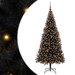 Juletre Med 300 Led Med Stativ Svart 180 Cm Pvc