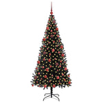 Juletre Med 300 Led Med Stativ Svart 180 Cm Pvc