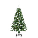 Kunstig Juletre Med 150 Led Grønn 120 Cm Pvc Og Stål Og Plast