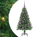 Kunstig Juletre Med 150 Led Grønn 120 Cm Pvc Og Stål Og Plast