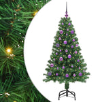 Kunstig Juletre Med 150 Led Grønn 150 Cm Pvc Og Stål Og Plast