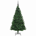 Kunstig Juletre Med 300 Led Grønn 180 Cm Pvc Og Stål Og Plast