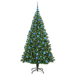 Kunstig Juletre Med 300 Led Grønn 180 Cm Pvc Og Stål Og Plast