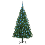 Kunstig Juletre Med 300 Led Grønn 180 Cm Pvc Og Stål Og Plast