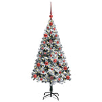 Kunstig Juletre Med 150 Led Grønn 120 Cm Pvc Og Stål Og Plast