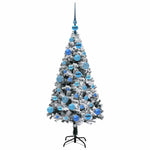 Kunstig Juletre Med 150 Led Grønn 120 Cm Pvc Og Stål Og Plast