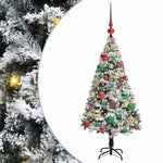 Kunstig Juletre Med 150 Led Grønn 120 Cm Pvc Og Stål Og Plast
