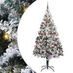 Kunstig Juletre Med 300 Led Grønn 210 Cm Pvc Og Stål Og Plast