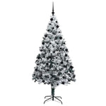 Kunstig Juletre Med 300 Led Grønn 210 Cm Pvc Og Stål Og Plast