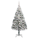 Kunstig Juletre Med 300 Led Grønn 210 Cm Pvc Og Stål Og Plast