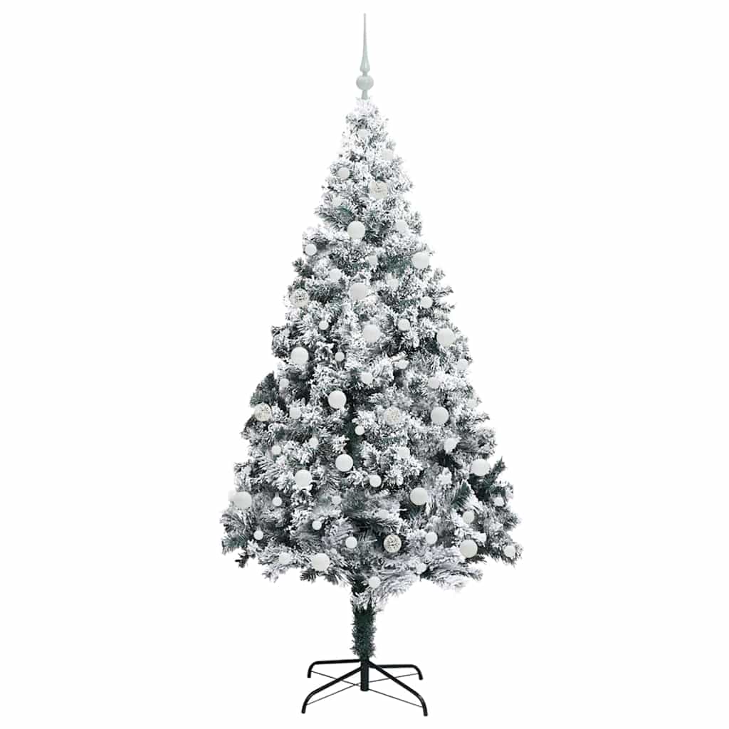 Kunstig Juletre Med 300 Led Grønn 210 Cm Pvc Og Stål Og Plast