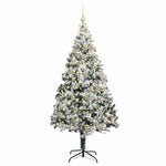 Kunstig Juletre Med 300 Led Grønn 210 Cm Pvc Og Stål Og Plast