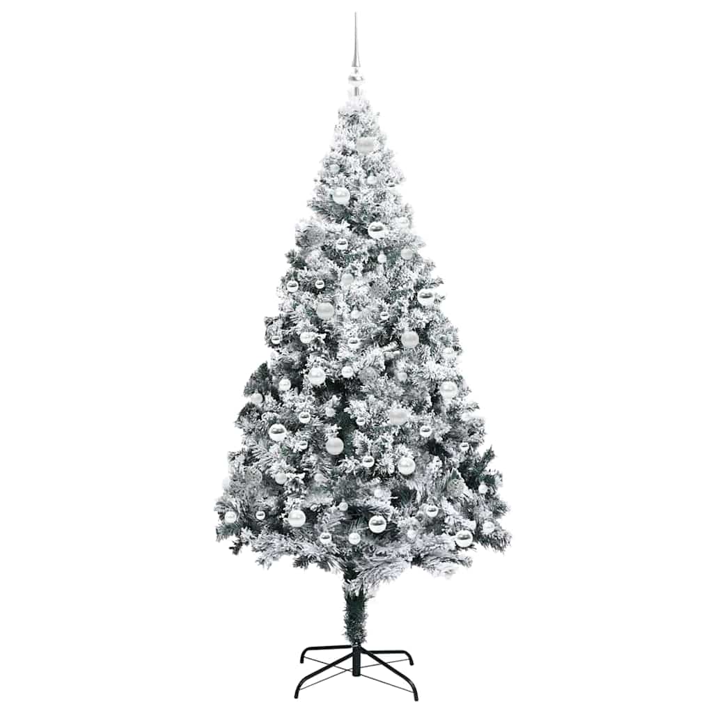Kunstig Juletre Med 300 Led Grønn 210 Cm Pvc Og Stål Og Plast