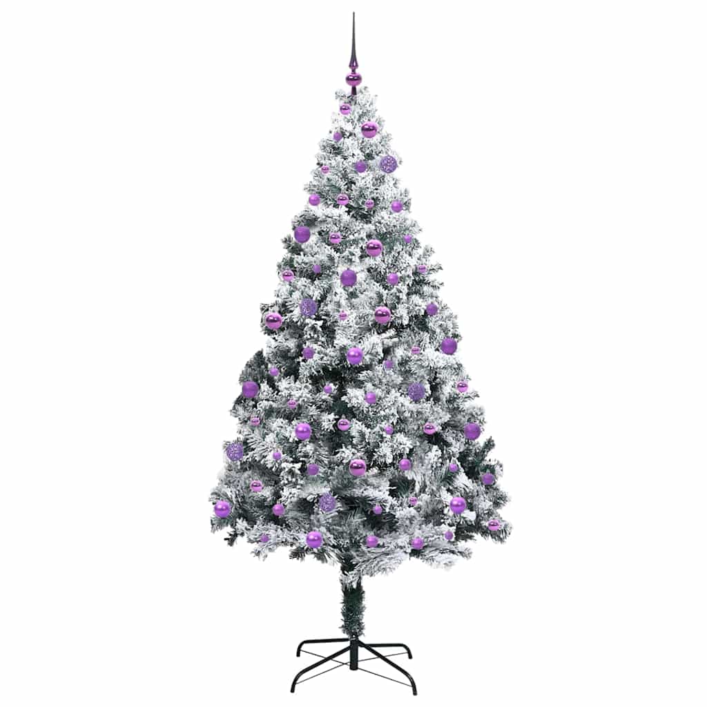 Kunstig Juletre Med 300 Led Grønn 210 Cm Pvc Og Stål Og Plast