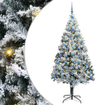 Kunstig Juletre Med 300 Led Grønn 210 Cm Pvc Og Stål Og Plast