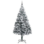 Kunstig Juletre Med 300 Led Hvit 240 Cm Pvc Og Stål Og Plast