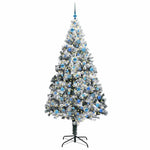 Kunstig Juletre Med 300 Led Hvit 240 Cm Pvc Og Stål Og Plast
