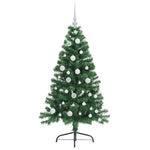 Kunstig Forhåndsopplyst Juletre Med 150 Led Grønn 120 Cm Pvc