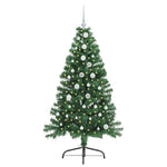 Kunstig Forhåndsopplyst Juletre Med 150 Led Grønn 150 Cm Pvc