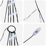 Led Juletre Med Bakkepler Med 112 Led Kaldhvit 180 Cm Metall