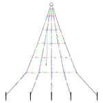Led Juletre Med Bakkepler Med 112 Led Flerfarget 180 Cm Metall