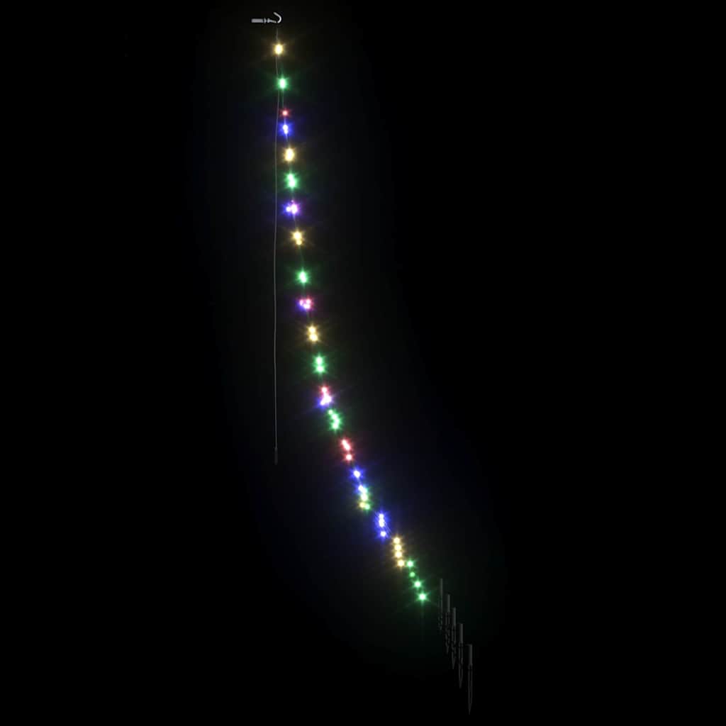 Led Juletre Med Bakkepler Med 112 Led Flerfarget 180 Cm Metall