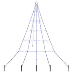 Led Juletre Med Bakkepler Med 112 Led Blå 180 Cm Metall