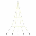 Led Juletre Med Bakkepler Med 168 Led Varmhvit 300 Cm Metall