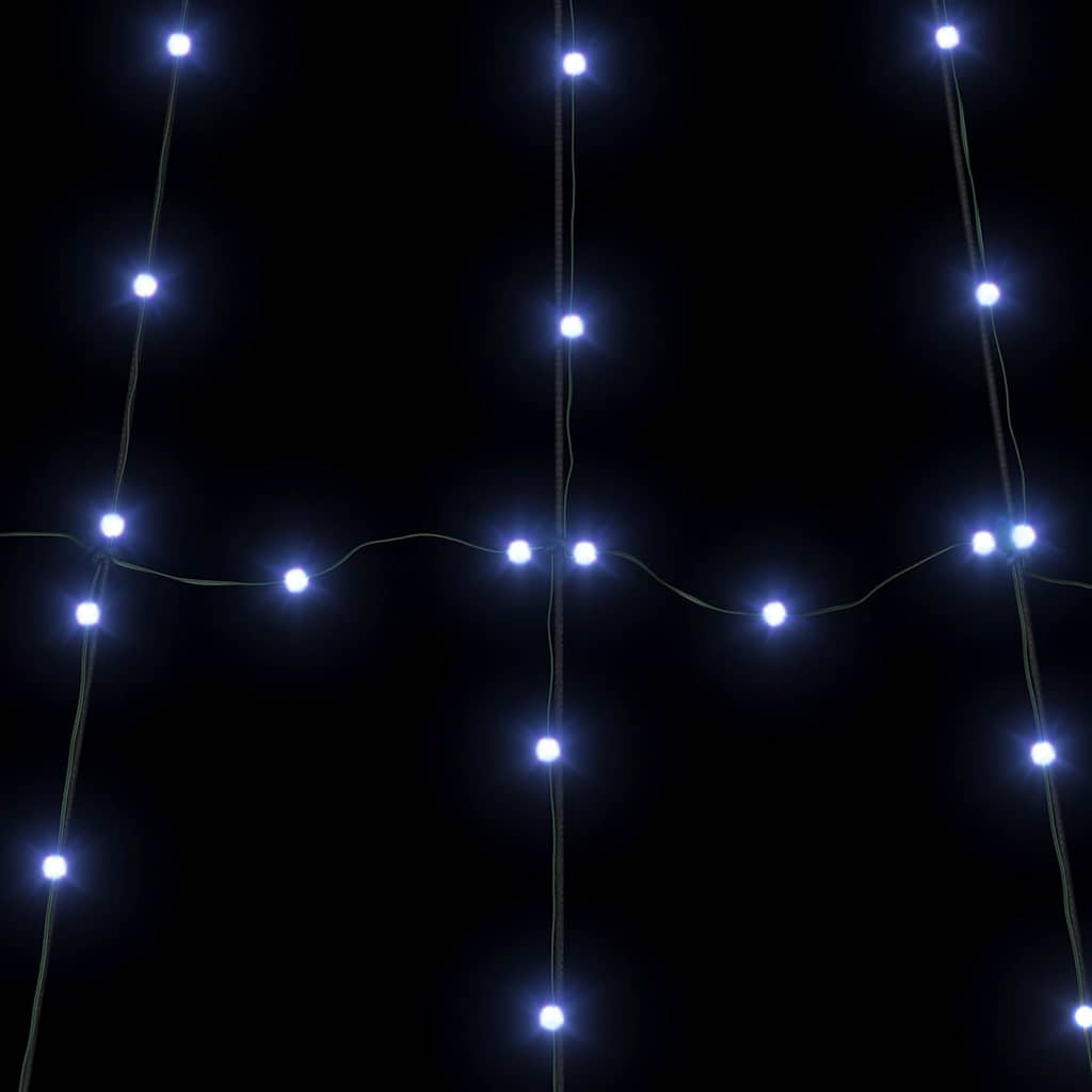 Led Juletre Med Bakkepler Med 168 Led Blå 300 Cm Metall