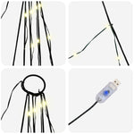 Led Juletre Med Bakkepler Med 276 Led Varmhvit 500 Cm Metall