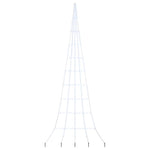 Led Juletre Med Bakkepler Med 276 Led Kaldhvit 500 Cm Metall