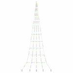 Led Juletre Med Bakkepler Med 276 Led Flerfarget 500 Cm Metall