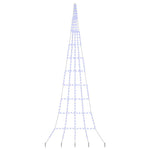 Led Juletre Med Bakkepler Med 276 Led Blå 500 Cm Metall