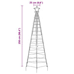 Led Juletre Med Bakkepler Med 390 Led Kaldhvit 250 Cm Jern
