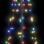 Led Juletre Med Bakkepler Med 390 Led Flerfarget 250 Cm Jern