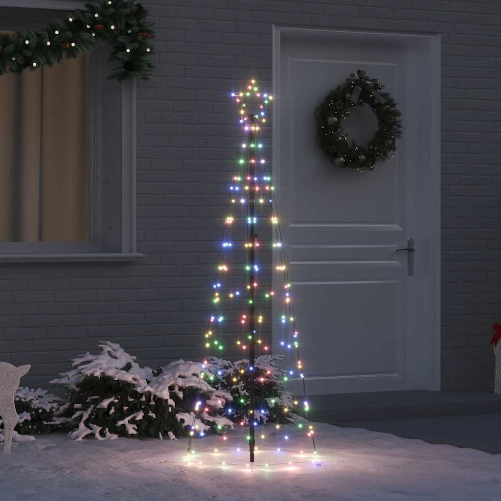 Led Juletre Med Bakkepler Med 390 Led Flerfarget 250 Cm Jern