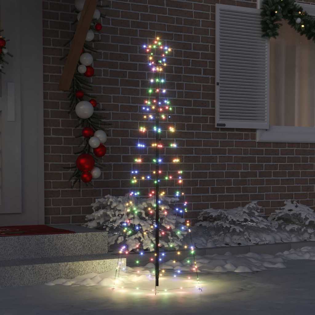 Led Juletre Med Bakkepler Med 390 Led Flerfarget 250 Cm Jern