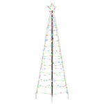 Led Juletre Med Bakkepler Med 390 Led Flerfarget 250 Cm Jern