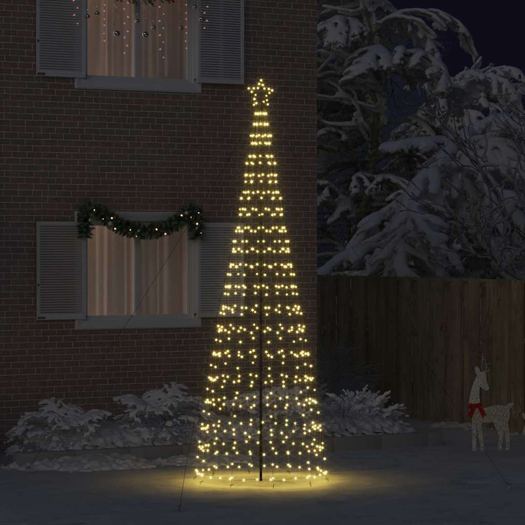 Led Juletre Med Bakkepler Med 800 Led Varmhvit 400 Cm Jern