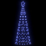 Led Juletre Med 390 Led Med Jordspyd Med Stativ Blå 250 Cm Jern