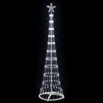 Led Juletre Med 230 Led Kaldhvit 51 X 51 X 190 Cm Metall