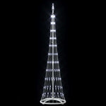 Led Juletre Med 230 Led Kaldhvit 51 X 51 X 190 Cm Metall