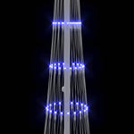 Led Juletre Med 230 Led Med Stativ Blå 51 X 51 X 190 Cm Metall
