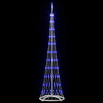 Led Juletre Med 230 Led Med Stativ Blå 51 X 51 X 190 Cm Metall