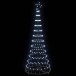 Led Juletre Med 230 Led Kaldhvit 71 X 71 X 184.5 Cm Metall